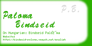 paloma bindseid business card